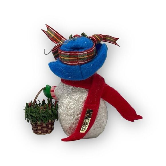 Vintage Lot of 5 Ceramic Christmas Ornaments Santa Bear Snowman AGC Summit - Picture 4 of 13